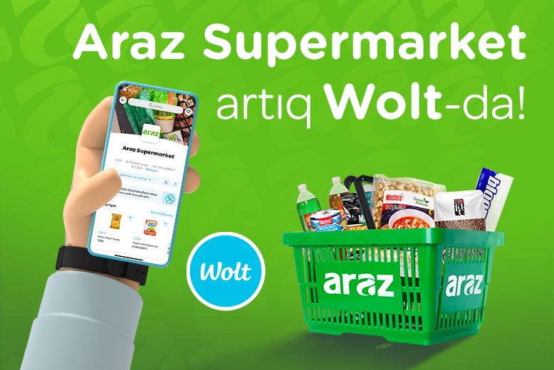 Полный список филиалов "Araz" в приложении Wolt