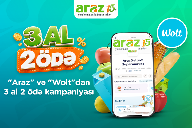 "Araz" və "Wolt"dan yeni kampaniya!