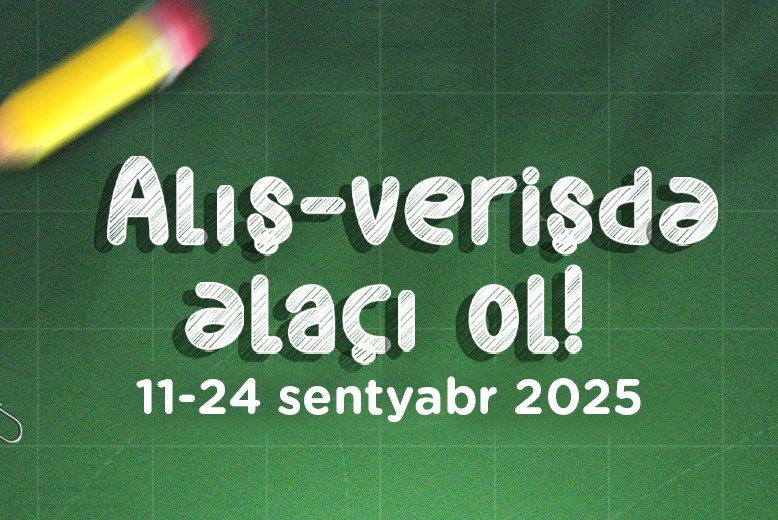 Alış-verişdə əlaçı ol!