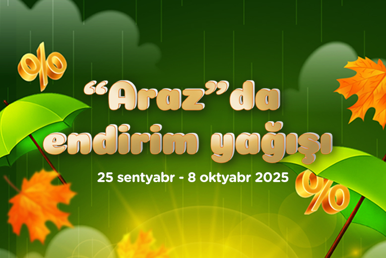 Discount rain at "Araz”