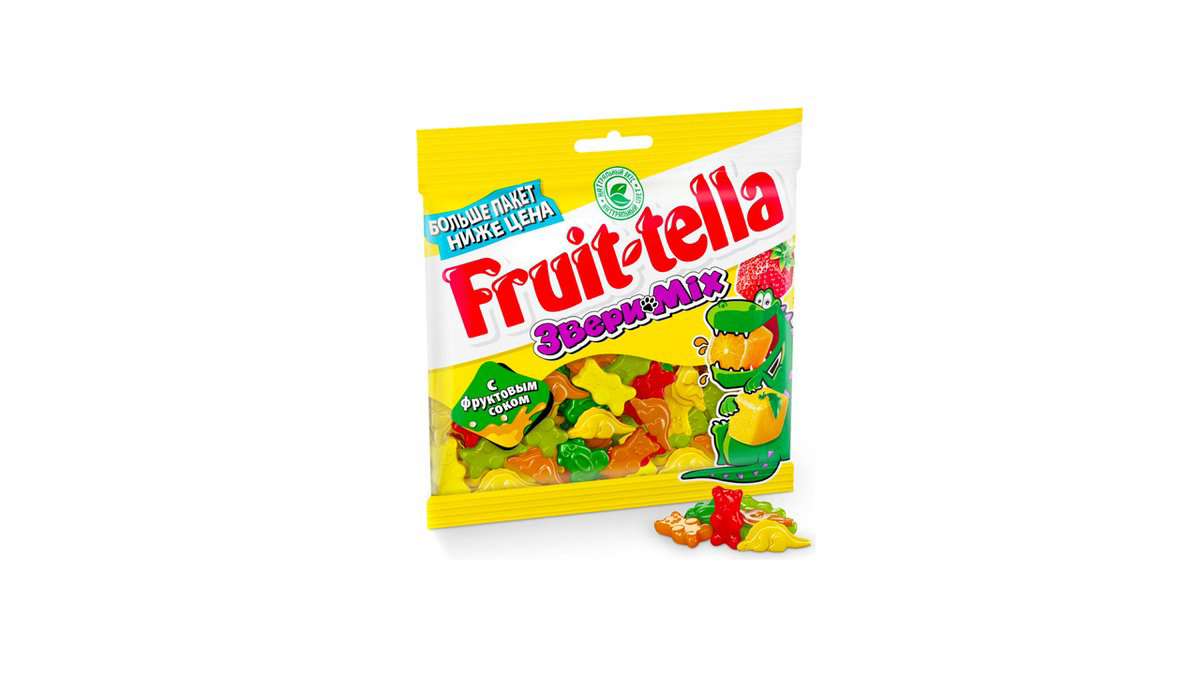Fruit-tella Jelly Zveri Mix 150qr
