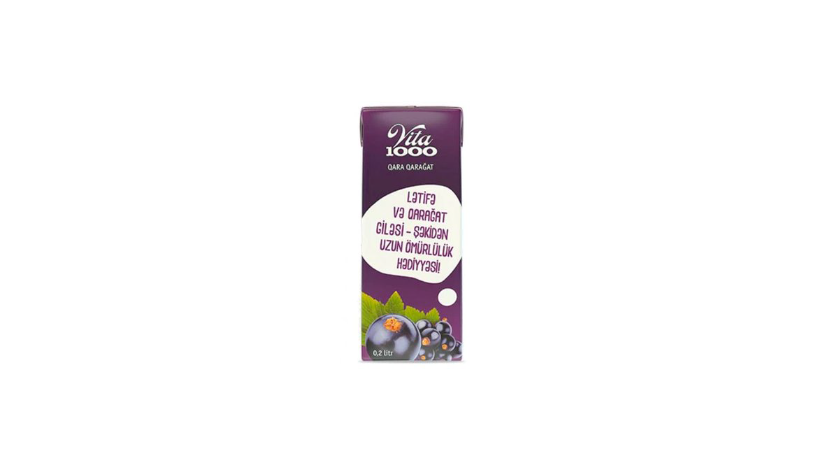 Vita1000 Qara Qarağat 0.2lt(Tetra Pack)