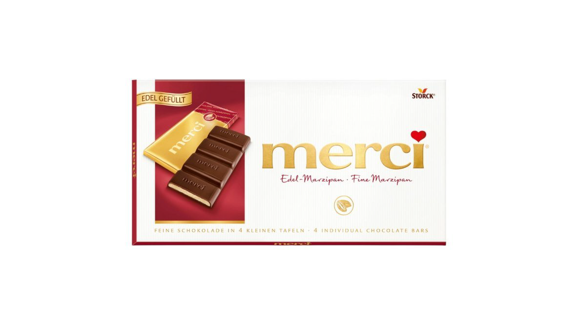Merci 112 qr Marzipan Şokolad Qutu