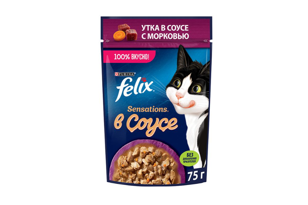 Felix Yaş Pişik Yemi Ördək Əti 75 qr