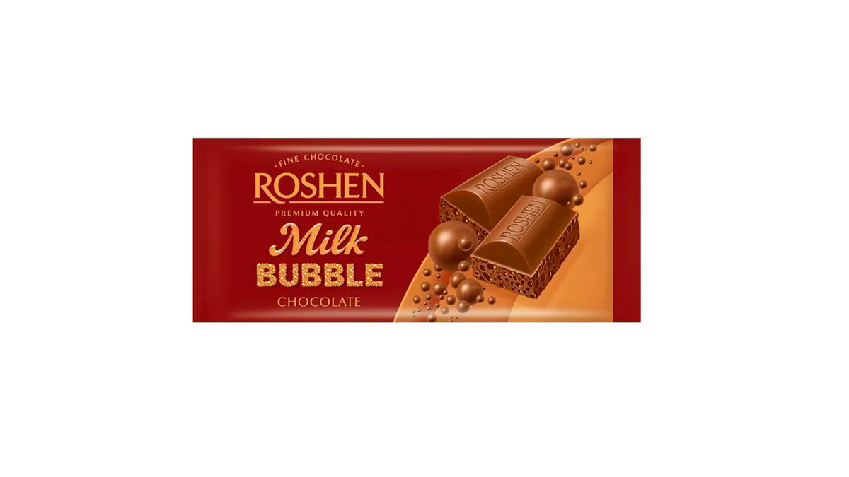 Roshen Milk Bubble Şokolad Plitka 80qr
