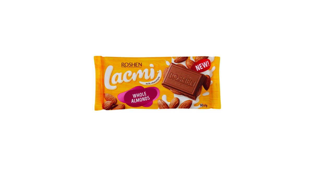 Roshen Lacmi Milk Chocolate Plitka 90qr