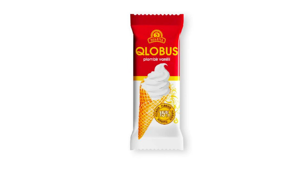 Qlobus Plombir Vanil 100qr