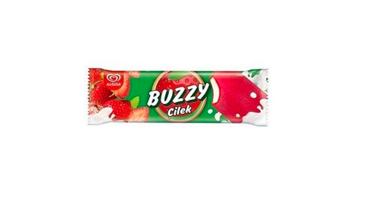 Algida Buzzy Çiyələk Vanil 67qr