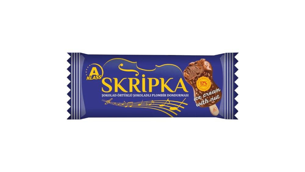 A Klass® Skripka Şokolad Qoz ilə 75 q
